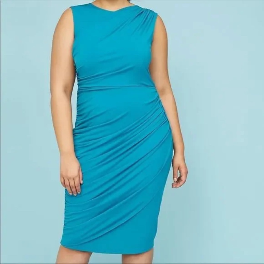 Lane Bryant Ruched Built In Support Dress NWT Size 24
